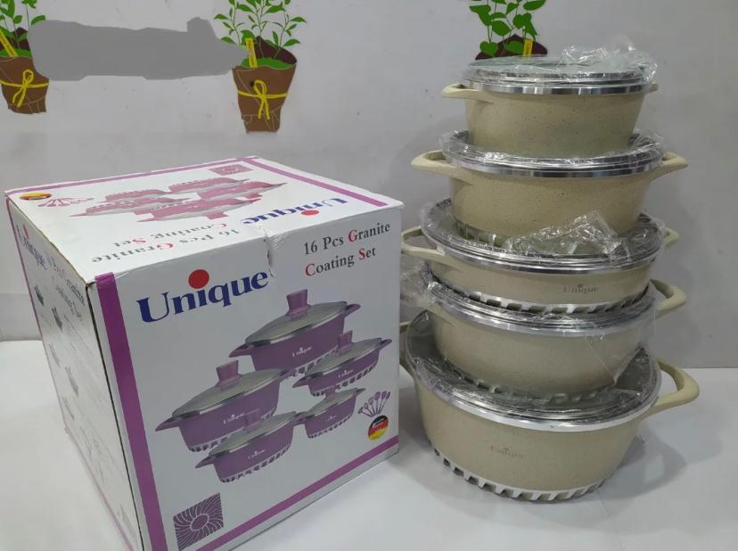 Unique 16 Piece Casserole Cookware Set